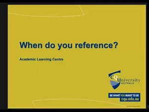When to reference