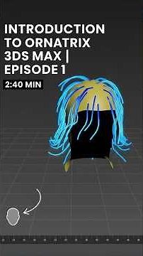 #shorts Ornatrix Beginner: Clone Scalp & Create Hair Guides in 3ds Max