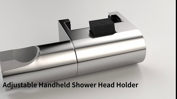 G-Promise No Drilling Metal Shower Slide Bar with Height and Angle Adjustable Handheld Shower Head Holder |Strong Adhesive Disc Mount or Wall-Mounted (Chrome)