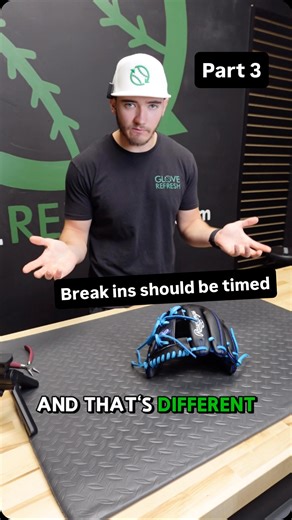 4.1K views · 233 reactions | “Game Ready” is Subjective “1 hr Break In” is Objective Each glove is different and each player is different. Meaning every break in takes a different amount of time for the player to be confident. If a company is charging the same price for every break in, someone is getting screwed. You should know exactly what you’re paying for. Break in series part 3 | Glove Refresh | Facebook