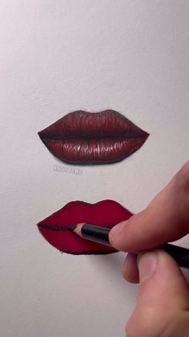 Glitter Lips in Shades of Red