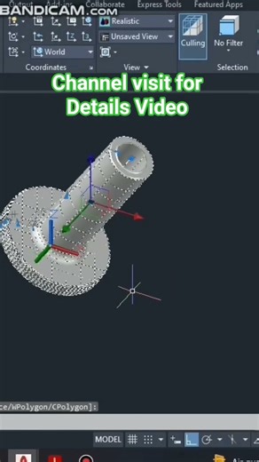 Mechanical Punch Design by AutoCAD 3D || how to use AutoCAD 3D #design