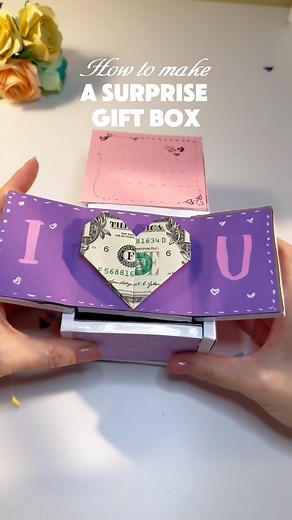 82K views · 134 reactions | How to make a surprise gift box#giftideas #easytutorial #howto #trendingreels #diy #love #craft #surprise #giftbox#origami #heart | Pearbee2072 | Facebook