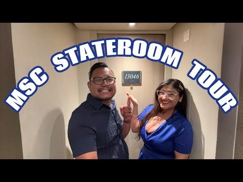 MSC Seashore Interior Stateroom 13046 Tour 