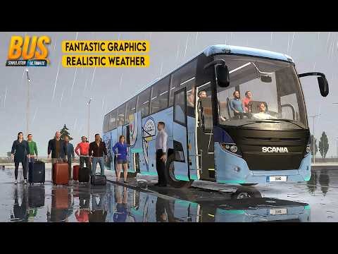 Scania Touring HD - A Long Trip in Turkiye (Realistic Weather) || Bus Simulator Ultimate.