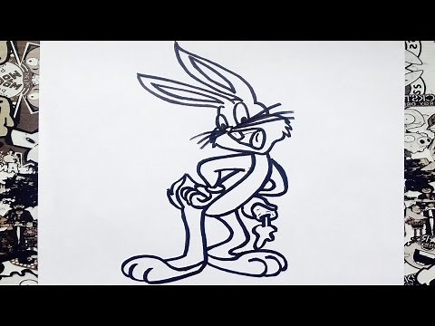 como dibujar a Bugs bunny paso a paso | how to draw bugs bunny | como desenhar bugs bunny