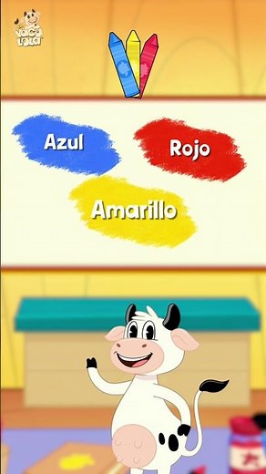 Learn the colors with Lola the Cow 🐮 by discovering red, yellow, and blue. 💛💙❤️