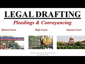Legal Drafting for Beginners|Legal Drafting tutorial|legal drafting kaise sikhe|drafting format