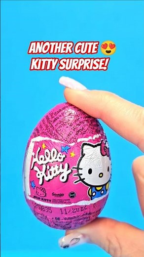 Hello Kitty Chocolate Egg Opening #asmr #satisfying #unboxing