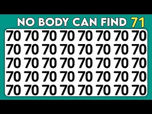 Find The Odd One Out | Test Your Observation Skills| Number & Letter Focus Edition.