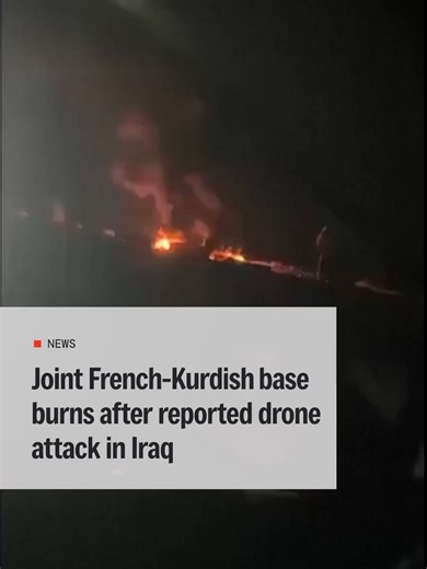 A joint Peshmerga-French base was hit by a drone attack in Iraq’s Erbil region, killing one French officer and wounding several soldiers. French President Emmanuel Macron condemned the attack. #MilitaryBase #Macron #MiddleEast #Kurdish