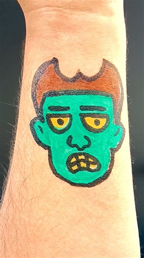 Zombie Man Tattoo by floating pen
