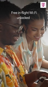 Stay connected from takeoff to touchdown with free in‑flight Wi‑Fi. | T-Mobile