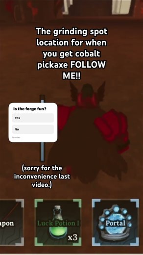 The forge afk farm location #theforge #robloxtheforge.