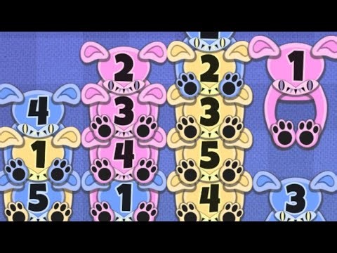 Number Sort -Stackable Bunnies Game Android Gameplay