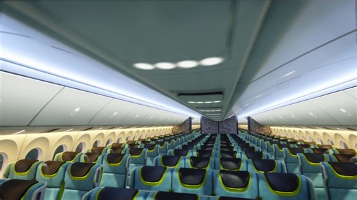 【波音官方】首发Boeing 777X 豪华梦幻客舱，满满的未来科技感