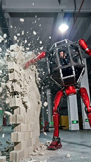 This Giant Robot Just Smashed Through a Wall… With a Human Inside