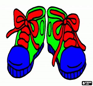 Sneakers or tra coloring page, printable Sneakers or tra
