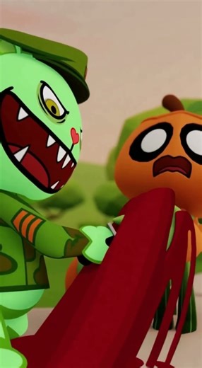 Flippy KILLED poor Gourdy with a knife! - Happy Tree Friends Animation