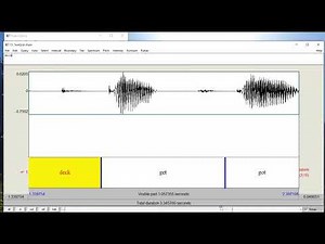 Praat landmarks tutorial