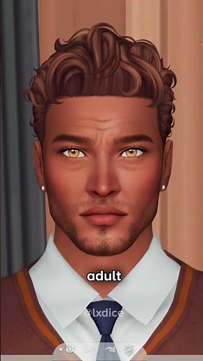 aging my sims up from young adult to adult (male version) #sims4 #shorts #thesims4 #gaming