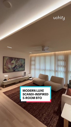 Modern Luxe Scandi-Inspired 5-Room BTO Transformation