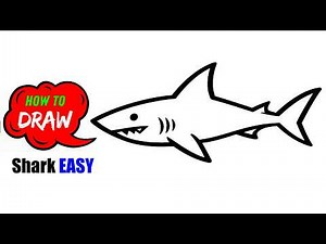 How to Draw a Shark Step by Step | Easy Shark Drawing Tutorial for Beginners