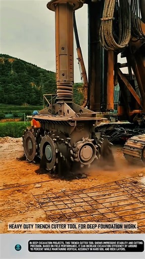 Heavy Duty Trench Cutter Tool for Deep Foundation Work #tools