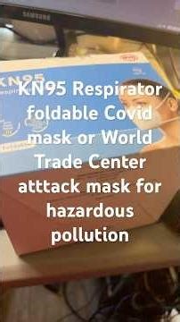 K95 Respirator foldable mask #covid19 #covidmask #hazmatmask