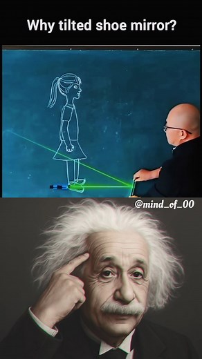 🤯🧠👴🏾 . . . . . . . . Mirror physics 🔍 Sometimes the smallest tilt changes your whole perspective 💡 . . . . . / #mindof00 . . . . #ScienceFacts #MirrorIllusion #SmartThinking #PhysicsTrick #EinsteinVibes #MindBlown #DidYouKnow #FunLearning #CreativeReel #ScienceExperiment #reels #alberteinstein #viralreels #trending #trendingreels #mindblown #motivation #viral #foryou #india #instafood #all #2025 #short | Master Mind O F