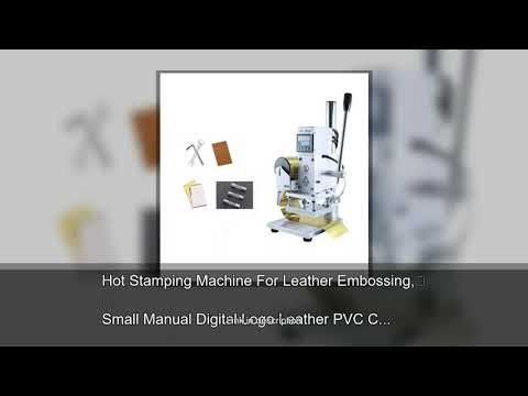Hot Stamping Machine For Leather Embossing, Small Manual Digital Logo Leather PVC Card Papers H