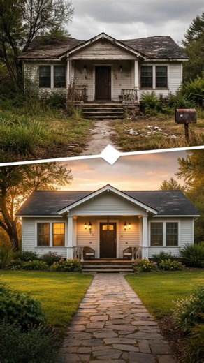 Abandoned House Restoration | Ruins to Dream Home in 60 Seconds (Satisfying Transformation)