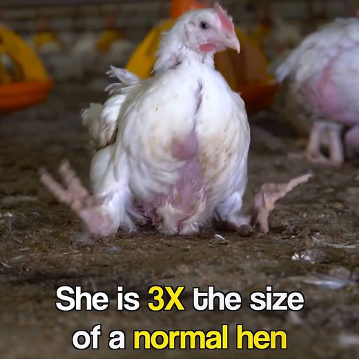 72K views · 735 reactions | Chickens killed for food have been genetically manipulated to grow 3X larger than natural  | Direct Action Everywhere - DxE | Facebook