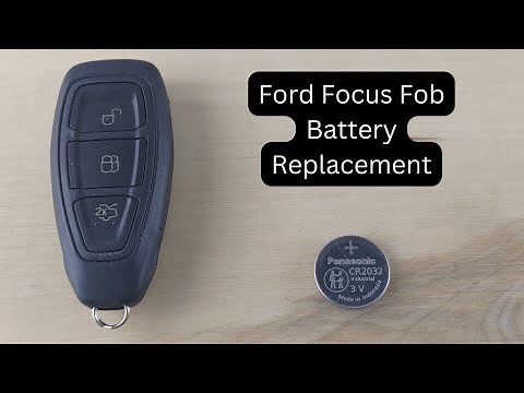 How To Replace or Change Ford Focus Remote Key Fob Battery 2012 - 2019