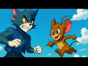 Tomasu vs Jeriku – Anime Opening Chase Scene (4K) | Tom & Jerry Anime Version
