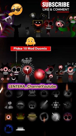 Extreme Incredibox Mod: Phase 10 Duomix (Scary Edition)🎮⚫️ #incrediboxsprunki #duomix #oc