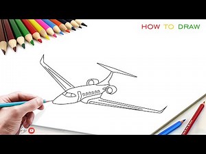 How to draw a private jet easy and cool || draw