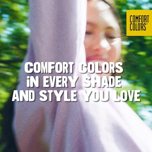 Celebrating 50 years of the original garment dye brand. 50 Years of color and comfort. Comfort Colors in every shade and style you love. Shop Now On Amazon. | Comfort Colors