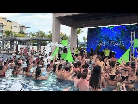 Foam Party at Royalton Resort Cancun Mexico