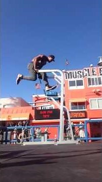 Ike Catcher and the Muscleupking working out at Venice Musclebeach