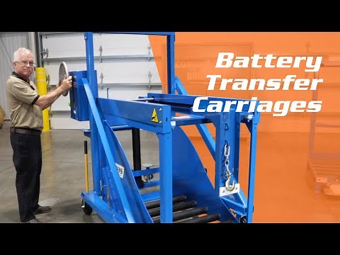 Battery Transfer Carriage (BTC) Forklift Battery Changer | Material Handling Minute