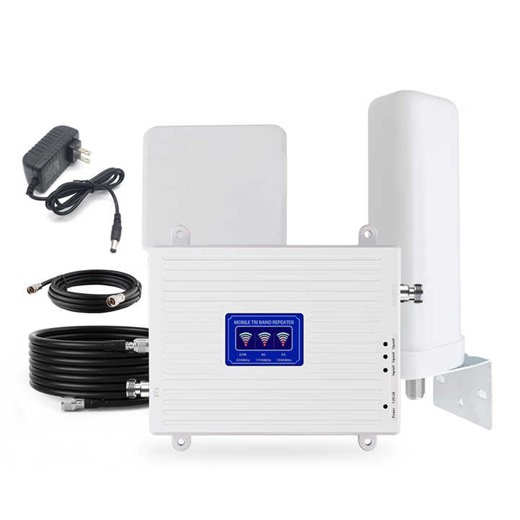 Cell Phone Signal Booster Band 2/4/5 850/1900/1700MHz 2G 3G 4G 5G Tri Band Mobile Signal Amplifier Repeater for US Carriers