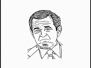 How to draw "George W Bush face" pencil drawing step by step