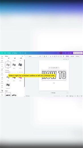 Add a Modern Hollow Outline to Your Text in Canva