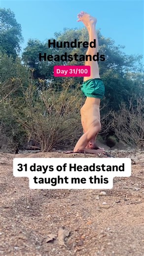 Ever said you wanted something — in practice, work, life — then watched it quietly slip away? Not because you didn’t mean it, but because life got in the way. The mind steps in with excuses, reasons, logic. And before you know it, your word doesn’t hold the same weight. When your word has weight, you live differently. You show up differently. You create differently. I’ve seen this in my Headstand journey. I already practised Headstand most days before I committed to 100 joined-up days. So why bo