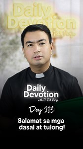 Salamat sa mga dasal at tulong! . . . Check out Fr. Fiel's Official Social Media Accounts: Facebook: facebook.com/fatherfielpareja Instagram: instagram.com/fatherfiel TikTok: @fatherfielpareja Threads: @fatherfiel YouTube: @fatherfielpareja #DailyDevotionWithFatherFiel #EduWow #OrdinaryTime #2025 #LearnItOnTiktok #fatherfielpareja #quoteoftheday #DailyDevotionSeason4 | Fr. Fiel Pareja