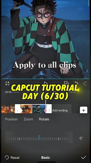 Horizontal tilt tutorial Capcut 🔥| Capcut Tutorial Day (6/30) #shorts #capcut