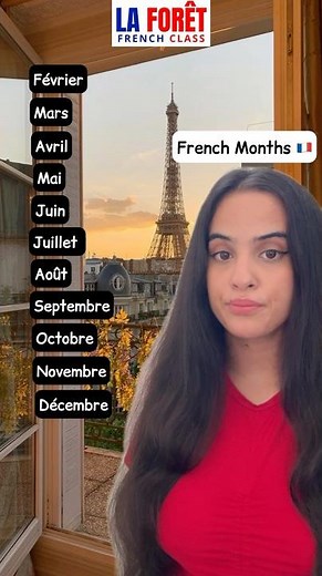 The Months of the Year in French🇫🇷✨🗓️ #months #frenchmonths #learnfrench #frenchlanguage