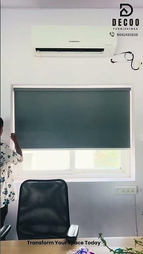 Blackout Roller Blinds Installation for Office | Complete Sunlight Control 9441493838