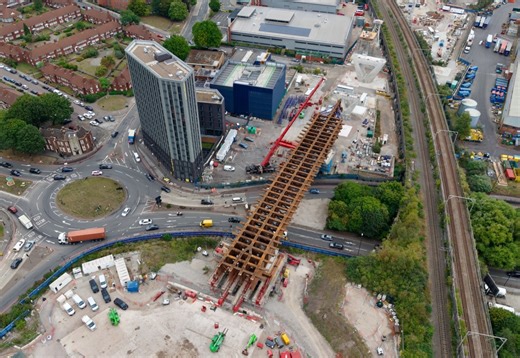 Watch giant HS2 bridge move complete ahead of schedule